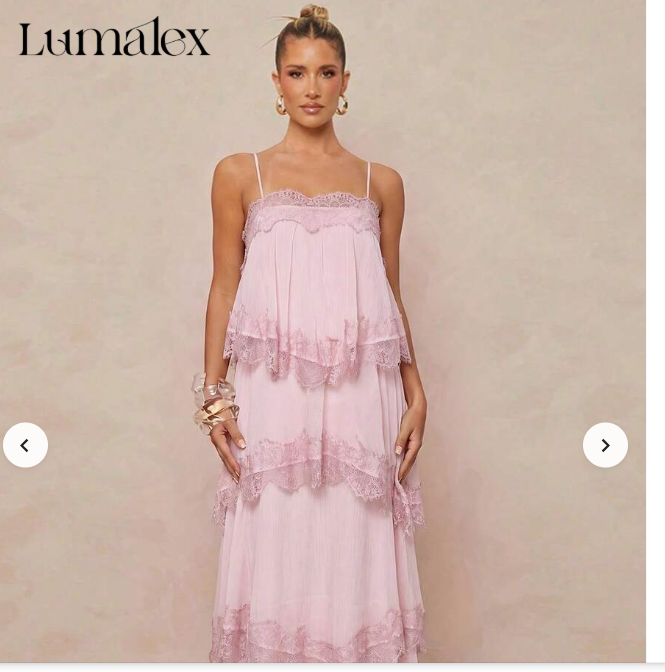 Vestido Rosa Bebê com Rendas