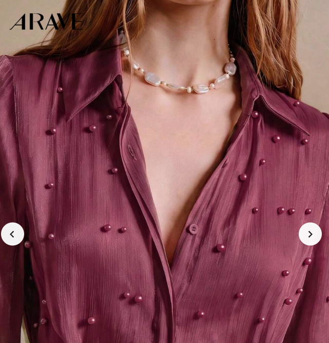 Blusa com Pérolas manga comprida